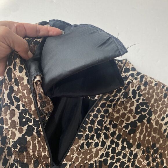 Adrianna Papell Blazer 16 Jacket 100% Silk Buttoned Career Beige Vintage,Preppy - Picture 8 of 11